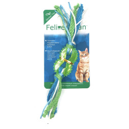 Feline Clean Dental игрушка для кошек Колечко прорезыватель с лентами, резина