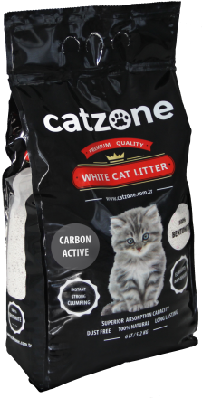 Catzone Active Carbon комкующийся наполнитель для кошачьего туалета с активированным углем - 5 кг