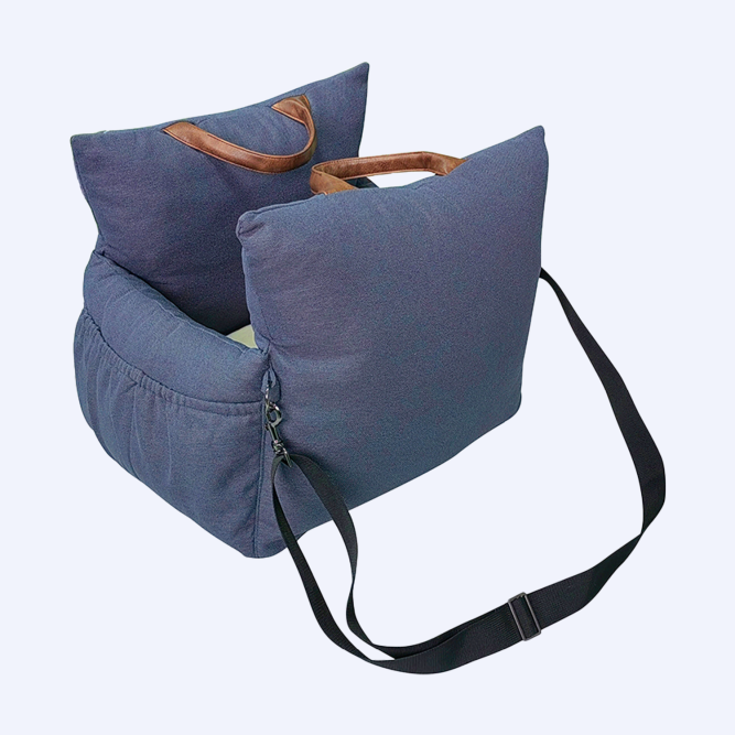 BONITAPET сумка-автокресло Марсель, для животных, темно-синяя, 50х42х42 см