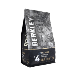 Berkley №4 сухой корм для щенков мелких и средних пород с уткой и рисом - 2 кг