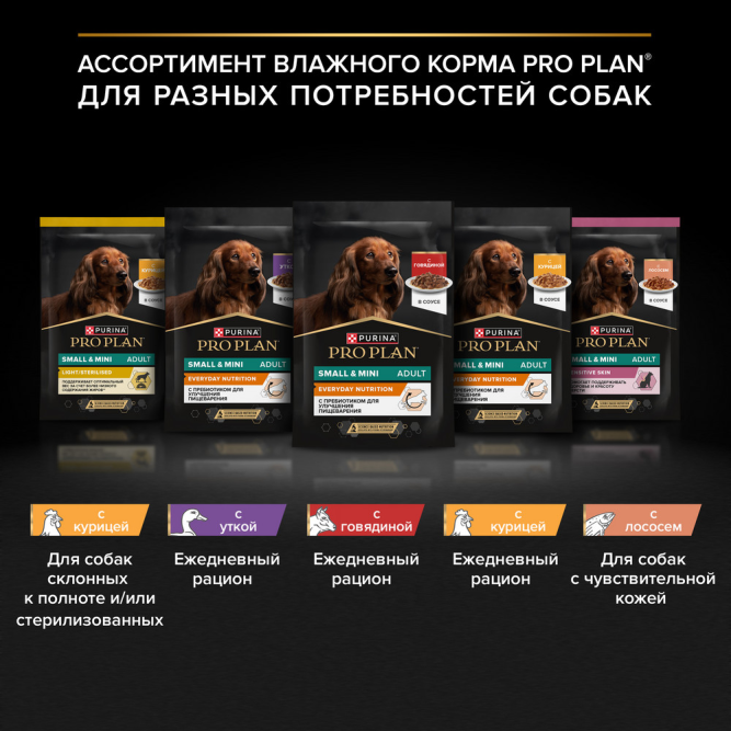 Pro Plan Adult Everyday Nutrition влажный корм для взрослых собак мелких и карликовых пород, с уткой в соусе - 85 г x 26 шт
