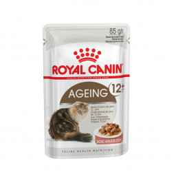 Royal Canin Ageing 12+ паучи для стареющих кошек старше 12 лет кусочки в соусе - 85 г х 12 шт