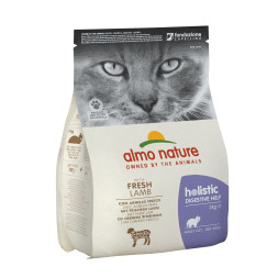 Almo Nature Holistic Digestive Help сухой корм для взрослых кошек с чувствительным пищеварением, профилактика заболеваний ЖКТ, с ягненком - 2 кг
