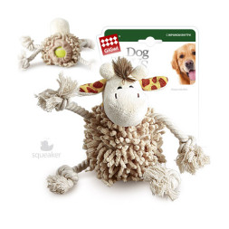 GiGwi CATCH &amp; FETCH игрушка для собак Жираф с теннисным мячом, 20 см