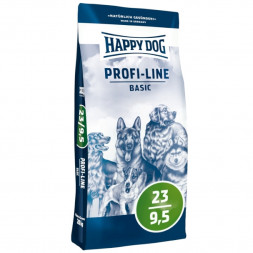 Happy Dog Profi-Line Basic 23/9,5 сухой корм для взрослых собак с нормальными потребностями в энергии - 20 кг