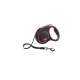 Flexi Black Design tape S поводок-рулетка для собак, черно-розовая 5 м, до 15 кг