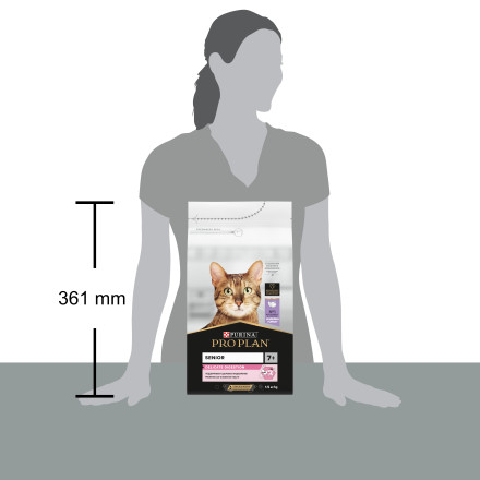 Purina Pro Plan Delicate Senior сухой корм для кошек старше 7 лет с чувствительным пищеварением с индейкой - 1,5 кг