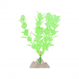 Glofish растение для аквариума пластиковое флуоресцентное зеленое 13 см