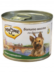 Мнямс влажный корм Болито мисто по-Веронски для взрослых собак с дичью и картофелем в консервах - 200 г (6 шт в уп)
