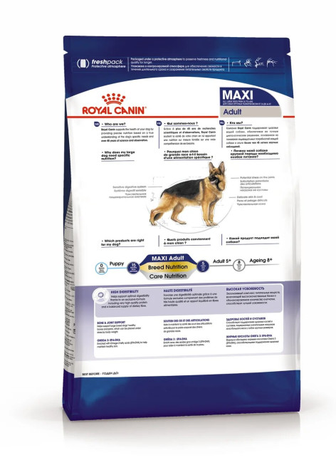 Royal Canin Maxi Adult сухой корм для взрослых собак крупных пород - 15 кг