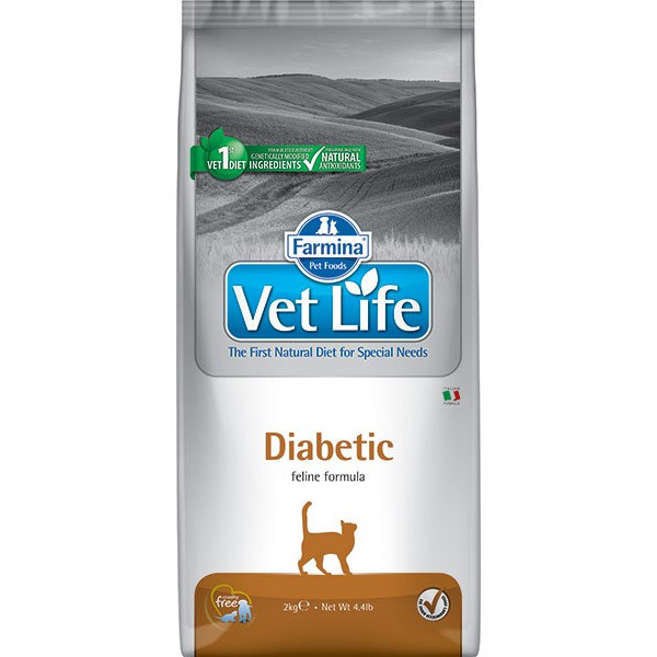 Farmina Vet Life Cat Diabetic сухой корм для взрослых кошек с сахарным диабетом - 10 кг