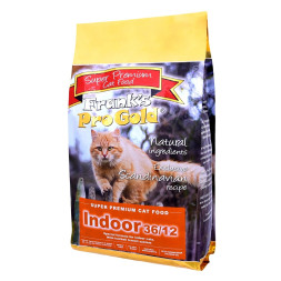 Frank's ProGold Cat Indoor 36/12 сухой корм для взрослых кастрированных котов и стерилизованных кошек, с курицей - 3 кг