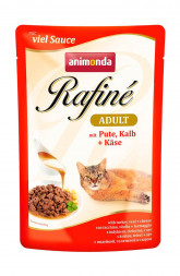 Animonda Rafine Soupe Adult влажный корм для взрослых кошек с индейкой, телятиной и сыром - 100 г (24 шт в уп)