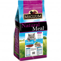 Сухой корм Meglium Adult для кошек с с мясом и рыбой - 15 кг