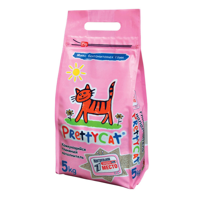 Pretty Cat комкующийся наполнитель, евро микс - 5 кг
