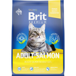 Brit Premium Cat Adult сухой корм для взрослых кошек с лососем - 2 кг
