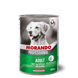 Morando Professional консервированный корм для собак паштет с телятиной, в консервах - 400 г х 24 шт