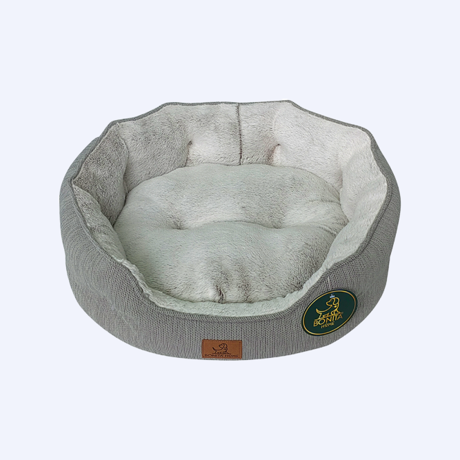 BONITAPET лежанка Тори для животных, серо-голубая, 60х52х18 см