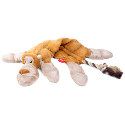 GiGwi CATCH &amp; FETCH игрушка для собак Обезьяна с 19 пищалками, 34 см