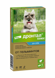 Дронтал плюс таблетки от гельминтов для собак, 1таб/10 кг - 6 таблеток