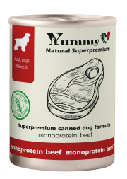 Yummy Linea влажный корм для взрослых собак всех пород с телятиной - 340 г х 6 шт