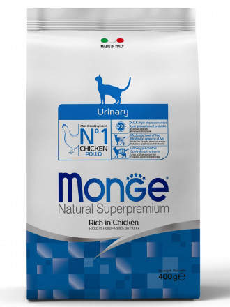 Monge Cat Urinary сухой корм для взрослых кошек для профилактики МКБ 400 г