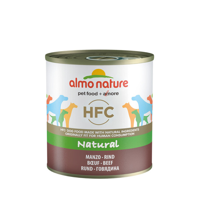 Almo Nature HFC Natural Beef консервы для собак с говядиной в собственном бульоне - 290 г х 12 шт