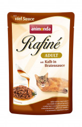 Animonda Rafine Soupe Adult влажный корм для взрослых кошек с телятиной в жареном соусе - 100 г (24 шт в уп)