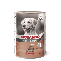 Morando Professional консервированный корм для собак паштет с кроликом, в консервах - 400 г х 24 шт