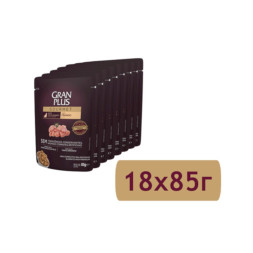 Granplus Gourmet Cat Urinary паучи для взрослых кошек профилактика МКБ с курицей - 85 г x 18 шт