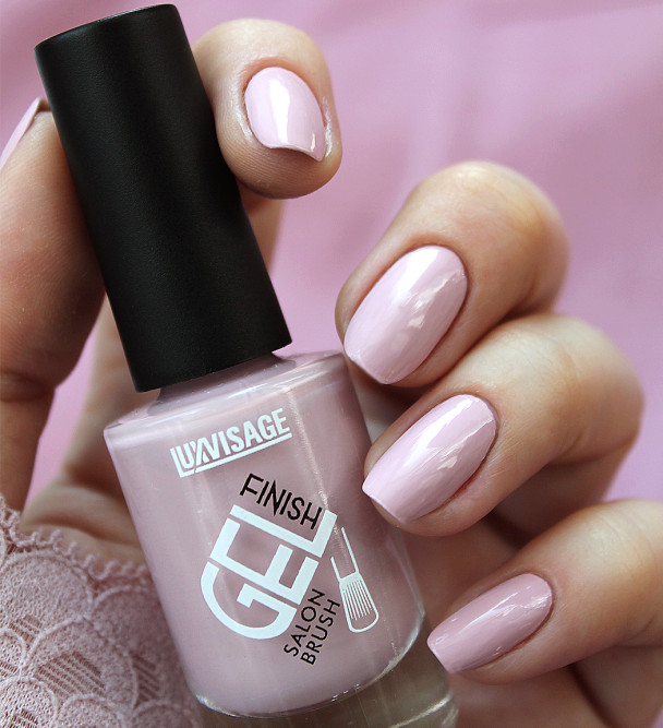 LUXVISAGE лак для ногтей GEL Finish, тон 1 Бежево-лиловый