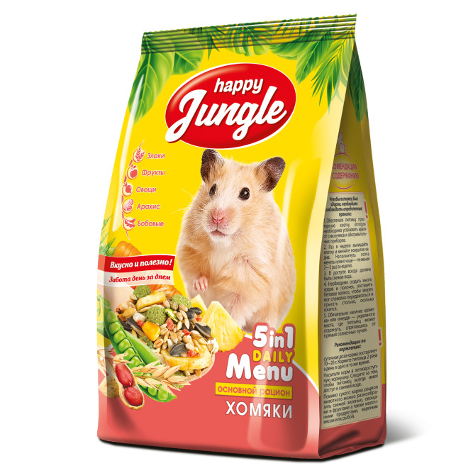 Happy Jungle сухой корм для хомяков - 400 г