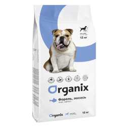 Organix сухой корм для собак с форелью и лососем - 12 кг