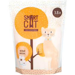 Smart Cat впитывающий силикагелевый наполнитель с ароматом &quot;белый мускус&quot; - 3,8 л (1,66 кг)
