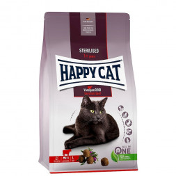 Happy Cat Sterilised сухой корм для стерилизованных кошек с альпийской говядиной - 10 кг