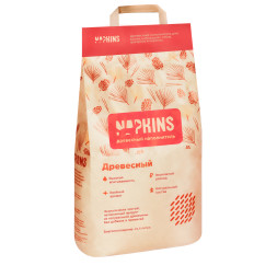 NAPKINS древесный наполнитель для кошачьего туалета - 5,62 л (3 кг)