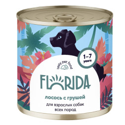 Florida консервы для собак с лососем и грушей - 240 г х 12 шт