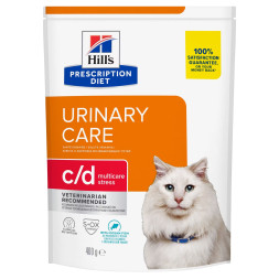 Hills Prescription Diet c/d Stress диетический сухой корм для взрослых кошек при стрессе и сопутствующих урологических заболеваниях, с рыбой - 8 кг