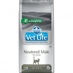 Farmina Vet Life Cat Neutered Male сухой корм для взрослых кастрированных котов - 5 кг