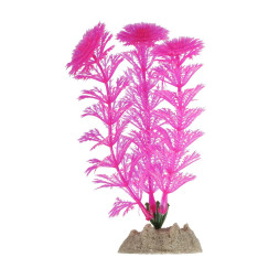 Glofish растение для аквариума пластиковое флуоресцентное розовое 13 см