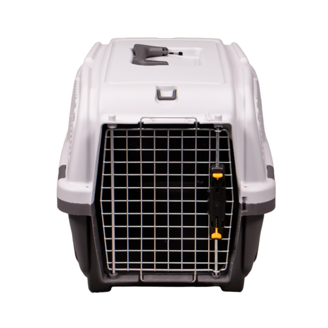 Переноска MPS SKUDO 2 55х36х35h см с металлической дверцей и замком серая