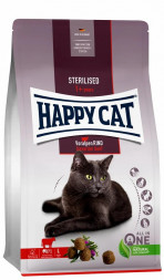 Happy Cat Adult Sterilised сухой корм для стерилизованных кошек Альпийская говядина - 0,3 кг