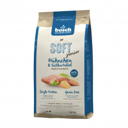 Полувлажный корм Bosch Soft Junior для щенков с курицей и бататом - 1 кг