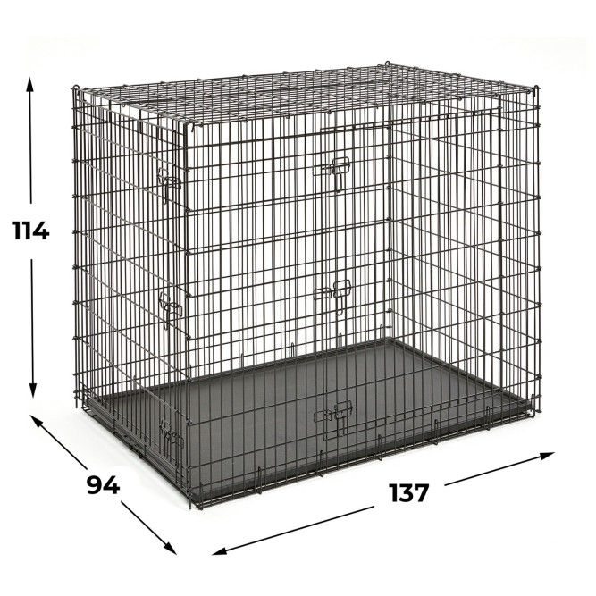 MidWest клетка Solutions 137х94х114h см 2 двери черная