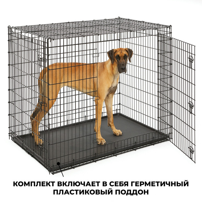 MidWest клетка Solutions 137х94х114h см 2 двери черная