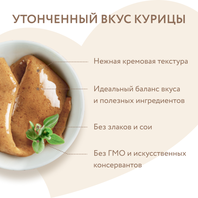 Крем-лакомство Мнямс для кошек с курицей - 60 г