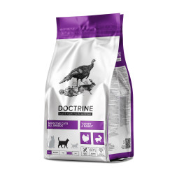 Doctrine сухой беззерновой корм для кошек и котов с чувствительным пищеварением с индейкой и кроликом - 3 кг