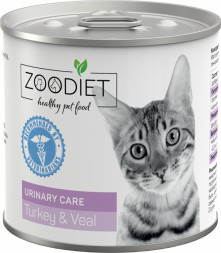 Zoodiet Urinary Care Turkey&amp;Veal влажный корм для взрослых кошек для поддержания здоровья мочевыводящих путей, с индейкой и телятиной, в консервах - 240 г х 12 шт
