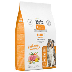 Brit Care Dog Adult M Dental Health сухой корм для взрослых собак средних пород для здоровья полости рта, с индейкой - 12 кг