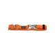 Нейлоновый ошейник Hunter Smart "ALU-Strong L" оранжевый с металлической застежкой для собак крупных пород, обхват шеи 45-65 см, ширина 25 мм